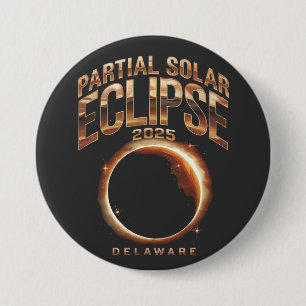 Bóton Redondo 7.62cm Eclipse Solar Parcial 2025 Astronomy Event