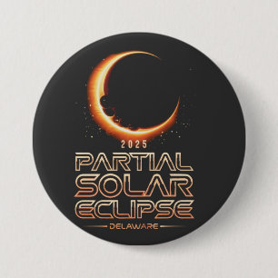 Bóton Redondo 7.62cm Eclipse Solar Parcial Nova Jersey 2025