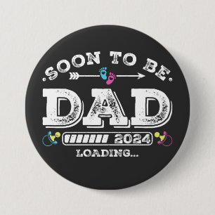 Bóton Redondo 7.62cm Em breve, será Pai 2024, como será a ronda de carr