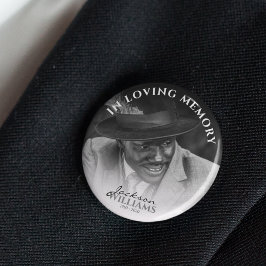 Bóton Redondo 7.62cm Em memória de amor | Foto: Botão Funeral Memorial