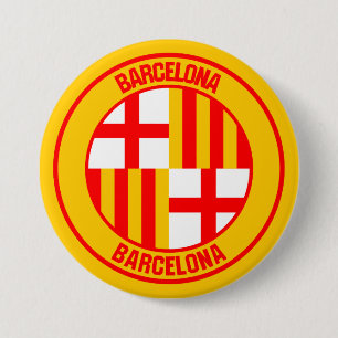 Bóton Redondo 7.62cm Emblem de Barcelona