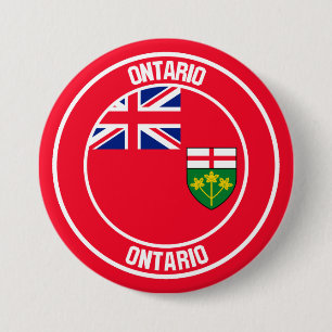 Bóton Redondo 7.62cm Emblem Ontario Round
