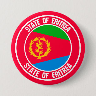 Bóton Redondo 7.62cm Emblem Redonda da Eritreia