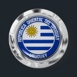 Bóton Redondo 7.62cm Emblem Uruguay Round<br><div class="desc">Emblem Uruguay Round</div>