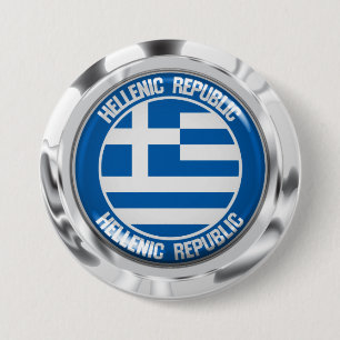 Bóton Redondo 7.62cm Emblema redondo da piscina