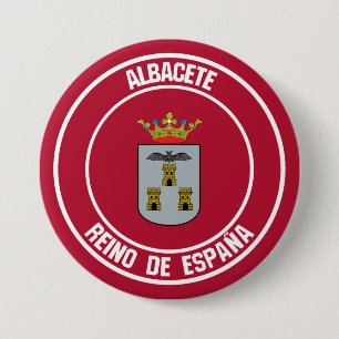Bóton Redondo 7.62cm Emblema Redondo de Albacete