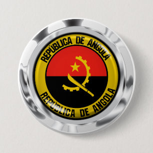 Bóton Redondo 7.62cm Emblema Redondo de Angola