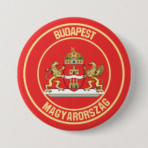 Bóton Redondo 7.62cm Emblema redondo de Budapest