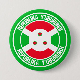 Bóton Redondo 7.62cm Emblema redondo de Burundi