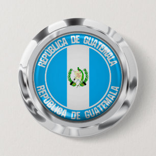 Bóton Redondo 7.62cm Emblema redondo de Guatemala