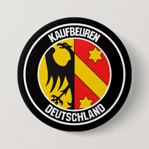 Bóton Redondo 7.62cm Emblema Redondo de Kaufbeuren