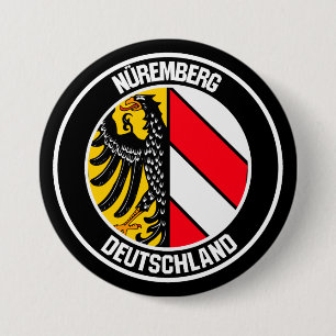 Bóton Redondo 7.62cm Emblema redondo de Nuremberg