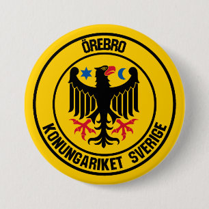 Bóton Redondo 7.62cm Emblema redondo de Örebro