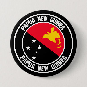 Bóton Redondo 7.62cm Emblema redondo de Papuá-Nova Guiné