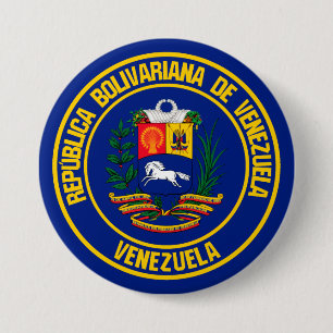 Bóton Redondo 7.62cm Emblema redondo de Venezuela
