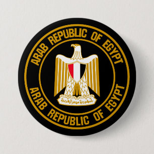 Bóton Redondo 7.62cm Emblema redondo do Egito