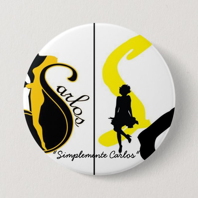 Bóton Redondo 7.62cm Encha o modelo do botão (Frente)