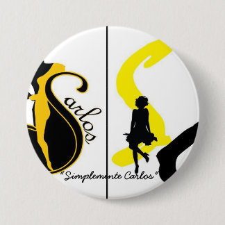 Bóton Redondo 7.62cm Encha o modelo do botão