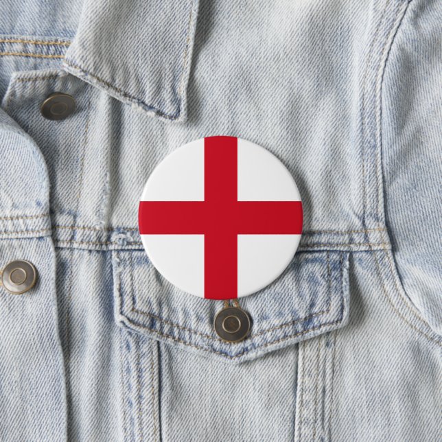 Bóton Redondo 7.62cm English Flag (Inglaterra) (In Situ)