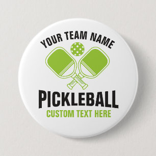 Bóton Redondo 7.62cm Equipe de Pickleball Clube Jogador de Pickleball