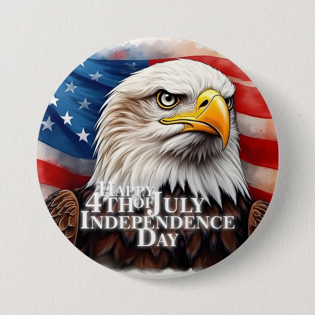 Bóton Redondo 7.62cm Espírito de Independência (Frente)