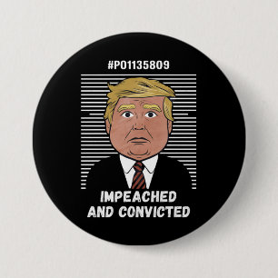 Bóton Redondo 7.62cm Estou Votando No Condenado Criminoso Pró Trump 202