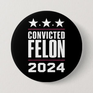 Bóton Redondo 7.62cm Estou votando no réu condenado pró Trump 2024