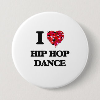Bóton Redondo 7.62cm Eu amo a dança de Hip Hop