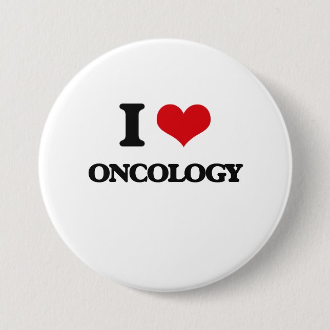 Bóton Redondo 7.62cm Eu amo a oncologia (Frente)