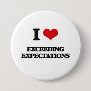 Bóton Redondo 7.62cm Eu amo EXCEDER EXPECTATIVAS