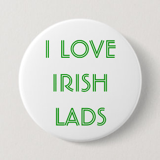 Bóton Redondo 7.62cm EU AMO o botão do dia de St Patrick IRLANDÊS dos