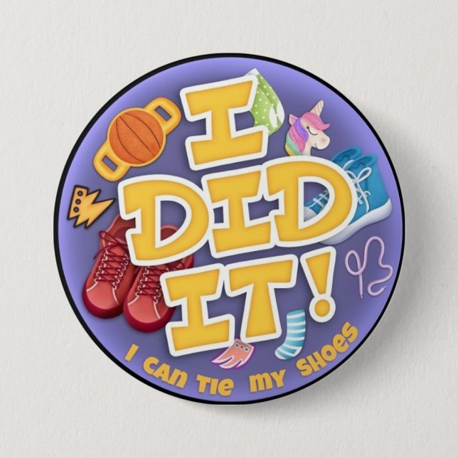 Bóton Redondo 7.62cm Eu Fiz 3" (Frente)