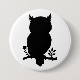 Bóton Redondo 7.62cm Eule - Scherenschnitt