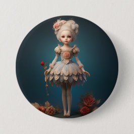 Bóton Redondo 7.62cm Fada do Orvalho da Moda do Ballet Quebra-Nozes