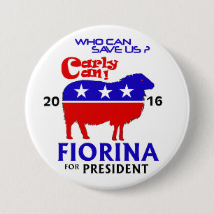 Bóton Redondo 7.62cm Fiorina para o presidente 2016