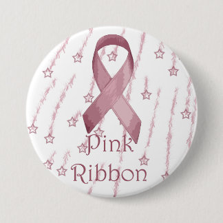 Bóton Redondo 7.62cm Fita cor-de-rosa