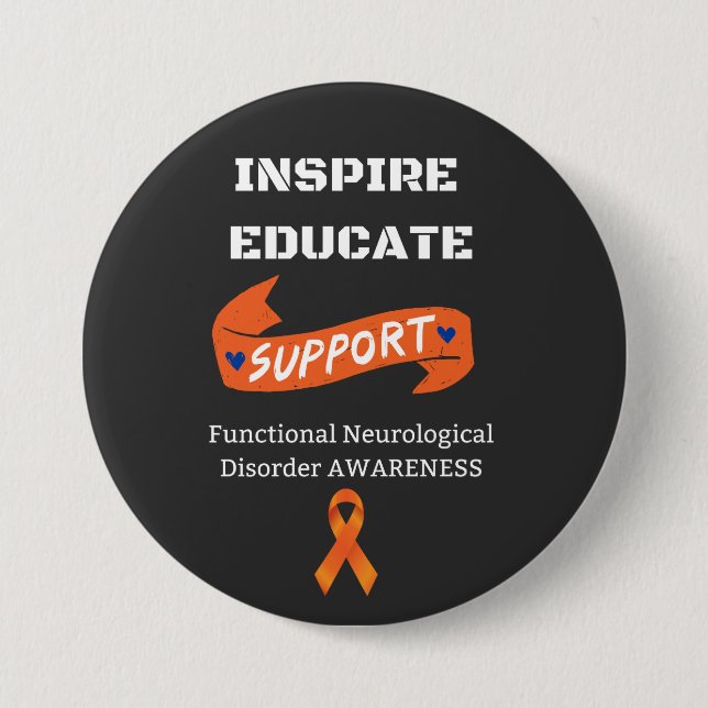 Bóton Redondo 7.62cm FND de Sensibilização para a Perturbação Neurológi (Frente)