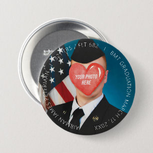 Bóton Redondo 7.62cm Formatação básica militar norte-americana Boot Cam