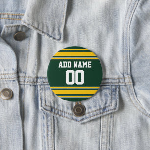 Bóton Redondo 7.62cm Futebol Jersey com número de nome personalizado