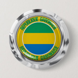 Bóton Redondo 7.62cm Gabon Round Emblem