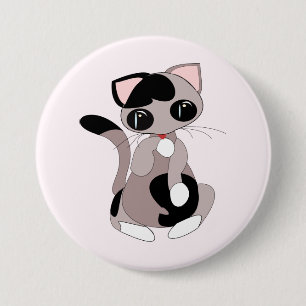 Bóton Redondo 7.62cm Gatinho