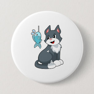 Bóton Redondo 7.62cm Gato de isco