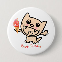 Gato Feliz com Sorvete