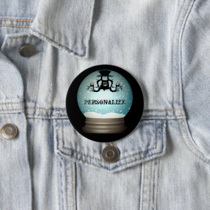 Bóton Redondo 7.62cm Gato negro cai mais candelabro do outono