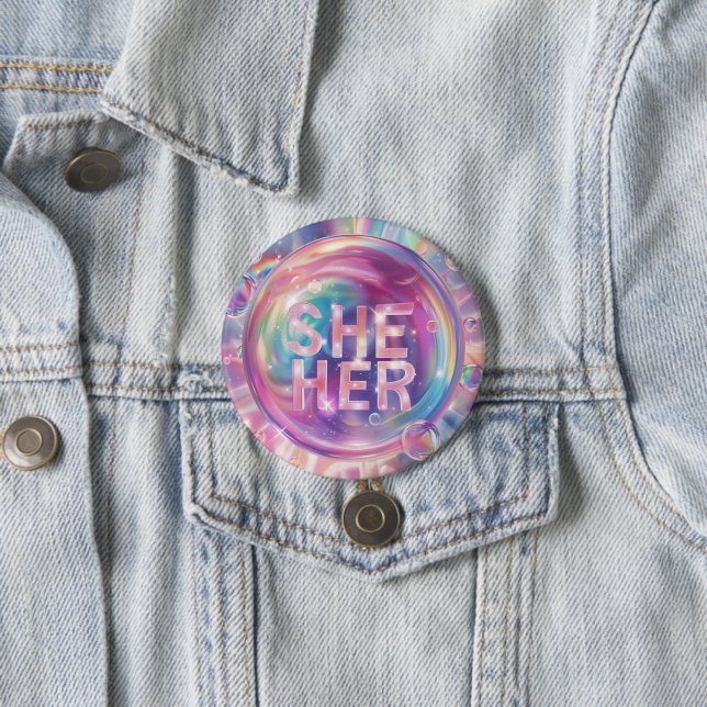 Bóton Redondo 7.62cm Gênero Pronuncia Arte Digital (In Situ)