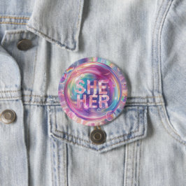 Bóton Redondo 7.62cm Gênero Pronuncia Arte Digital