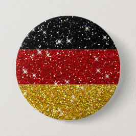 Bóton Redondo 7.62cm Glitters Germany Flag com Sparkles