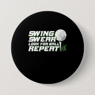 Bóton Redondo 7.62cm Golfer Swing Sweat Procura Bola