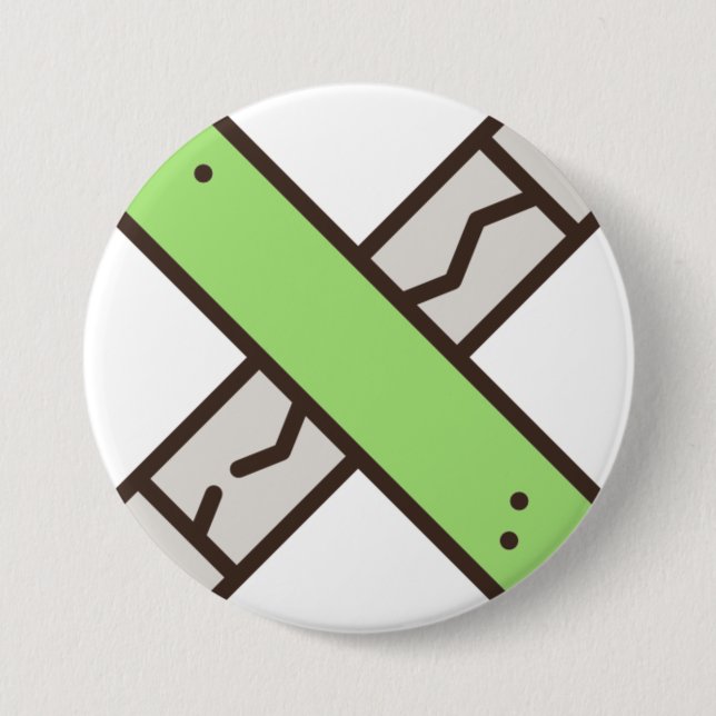 Bóton Redondo 7.62cm goma (Frente)