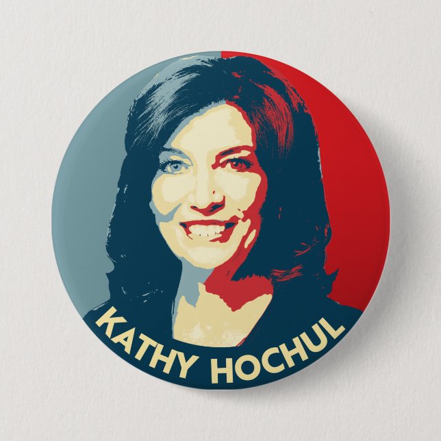BÓTON REDONDO 7.62CM GOVERNADOR KATHY HOCHUL (Frente)